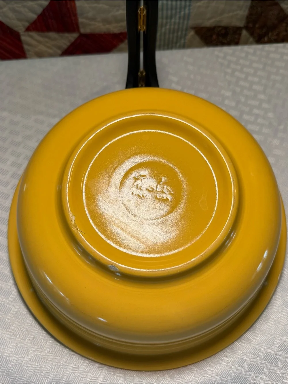 Vintage Fiestaware Yellow Serving Bowl